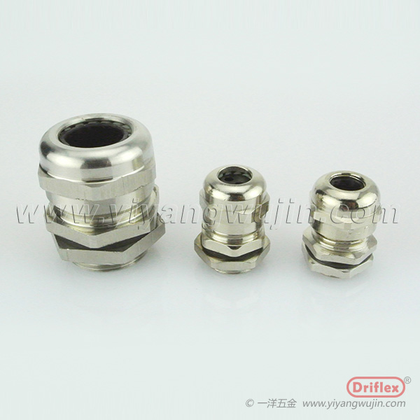 天津Driflex  銅鍍鎳電纜接頭金屬格蘭頭黃銅接頭