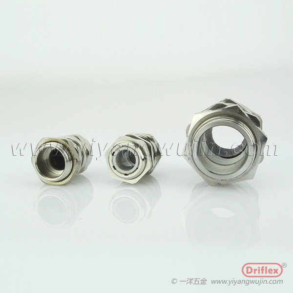 天津Driflex  銅鍍鎳電纜接頭金屬格蘭頭黃銅接頭