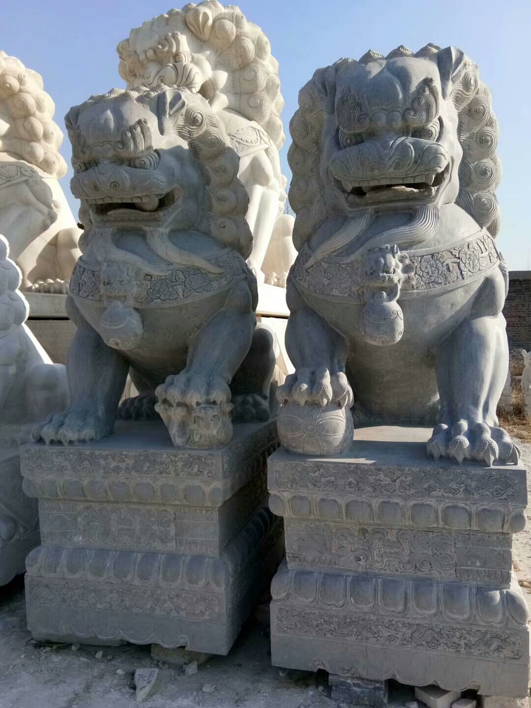 豐路雕塑 天安門(mén)大型漢白玉石獅子