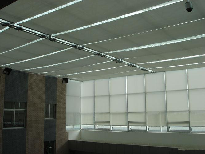 戶外遮陽天幕棚陽光房電動(dòng)遮陽窗簾