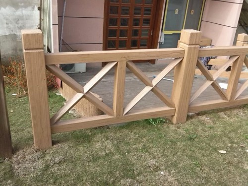 河道仿木護(hù)欄水泥仿木欄桿安裝施工廠家