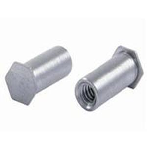 廠家直銷批發(fā)六角壓鉚螺母柱盲孔壓板螺母鍍鋅鋼BSO-3.5M4-M6