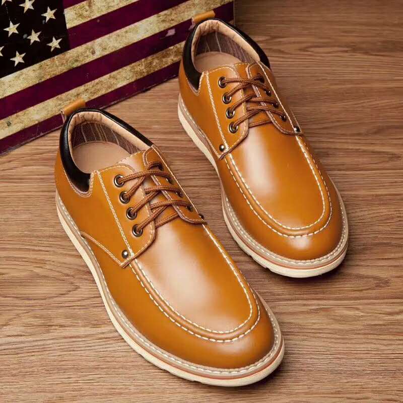 春季男士休閑鞋皮鞋商務(wù)內(nèi)增高英倫正裝潮鞋男鞋 商務(wù)休閑皮鞋