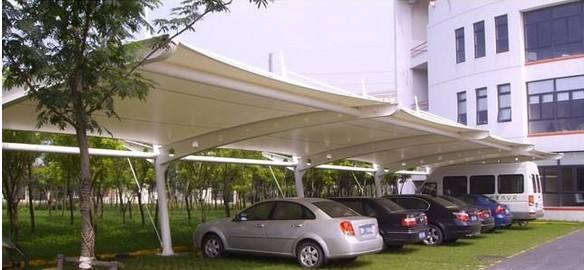 江蘇膜結(jié)構(gòu)停車棚訂做可* 無錫停車棚