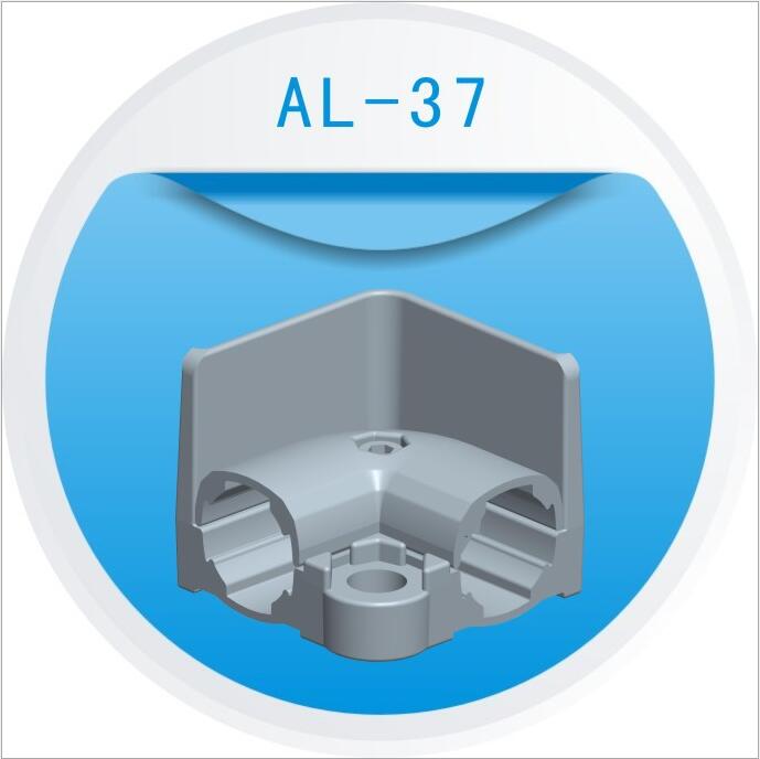 插管腳輪接頭   鋁合金線棒*接頭 AL-37帶擋邊彎接頭裝插管腳輪接頭  插管腳輪接頭廠家