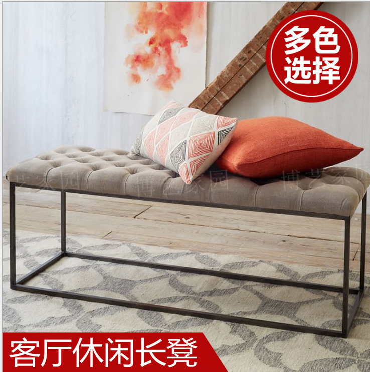 沙發(fā)凳 長條凳腳凳 皮凳 儲物凳