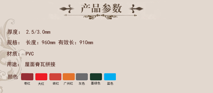 佛山樹脂瓦 廠家直銷 高波長(zhǎng)末端 樹脂配件 高波瓦 長(zhǎng)末端瓦