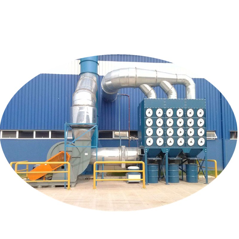 脈沖濾筒除塵器處理煙氣量較大工況