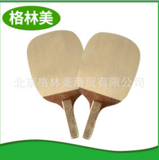 定制加工乒乓球拍底板  乒乓球拍供應(yīng)商 日式拍型檜木材料高彈單層底板