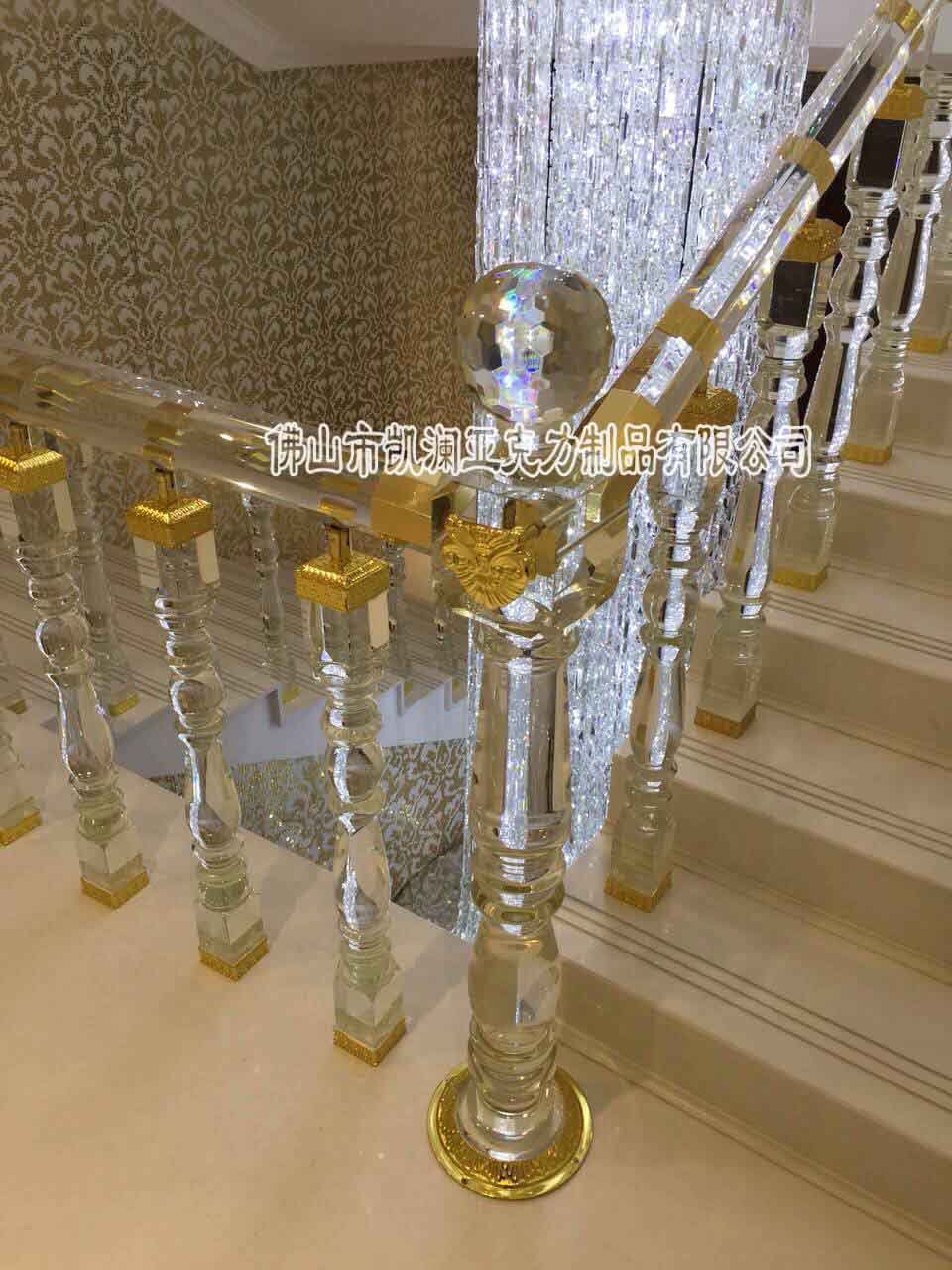 長(zhǎng)期定做水晶有機(jī)玻璃將軍起步柱  亞克力樓梯立柱 可定制