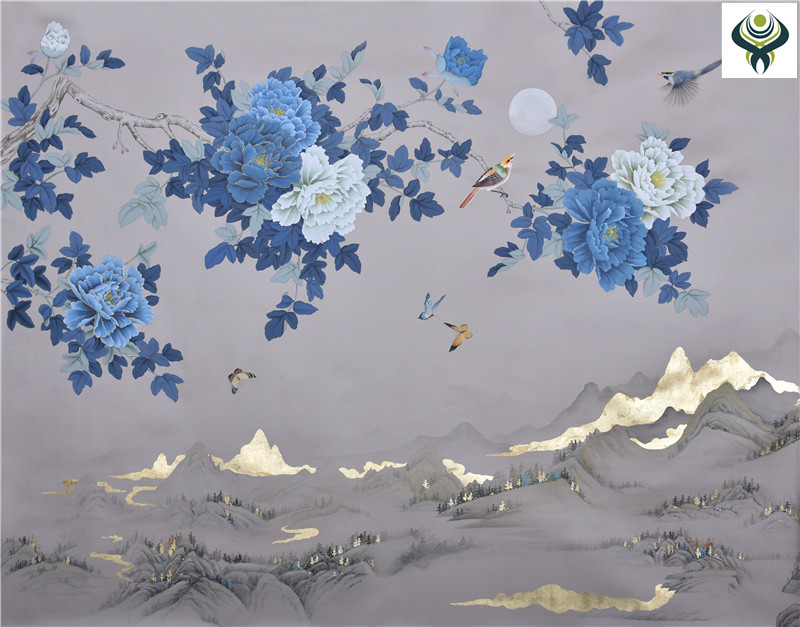 絲綢手繪【免費(fèi)手繪小樣】 無錫琴棋壁畫有限公司