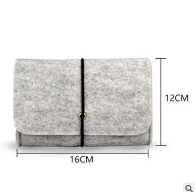 毛氈電源包，廠家供應(yīng)定做毛氈?jǐn)?shù)碼收納包，數(shù)據(jù)線鼠標(biāo)收納包，毛氈收納包