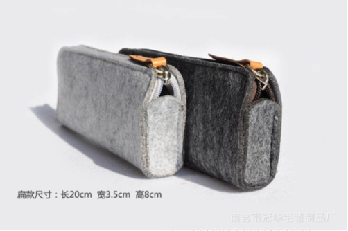 創(chuàng)意毛氈大容量鉛筆袋 定制毛氈大容量鉛筆袋 毛氈包 毛氈收納袋 毛氈鉛筆袋定制