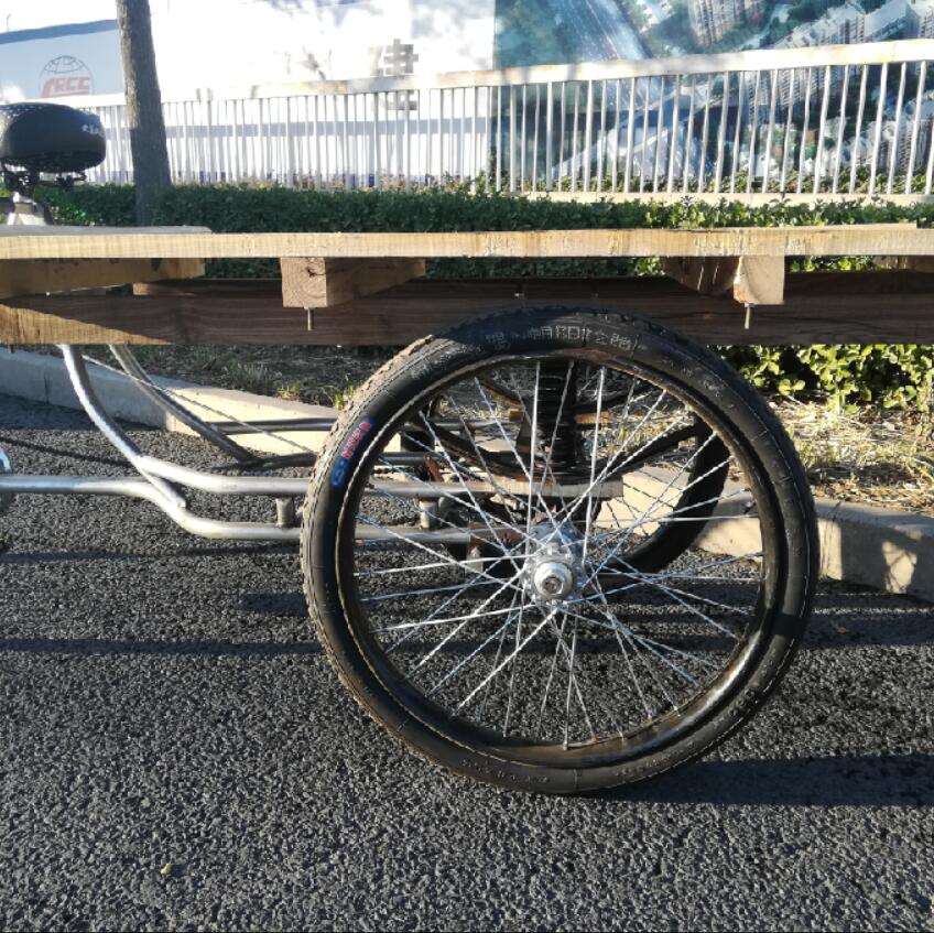 三輪平板車(chē)竹板載重王朝陽(yáng)胎