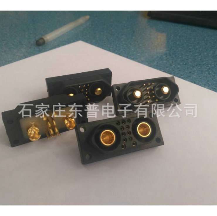 13W2防水叉腳，插頭線簧連接器，定制大電流混裝條形插孔連接器