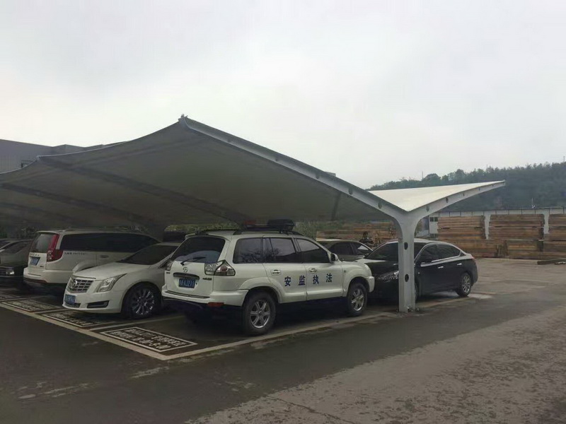 福建停車棚 設(shè)計(jì)安裝鋼膜結(jié)構(gòu)停車棚 汽車棚 膜結(jié)構(gòu)雙開汽車遮陽棚篷膜結(jié)構(gòu)