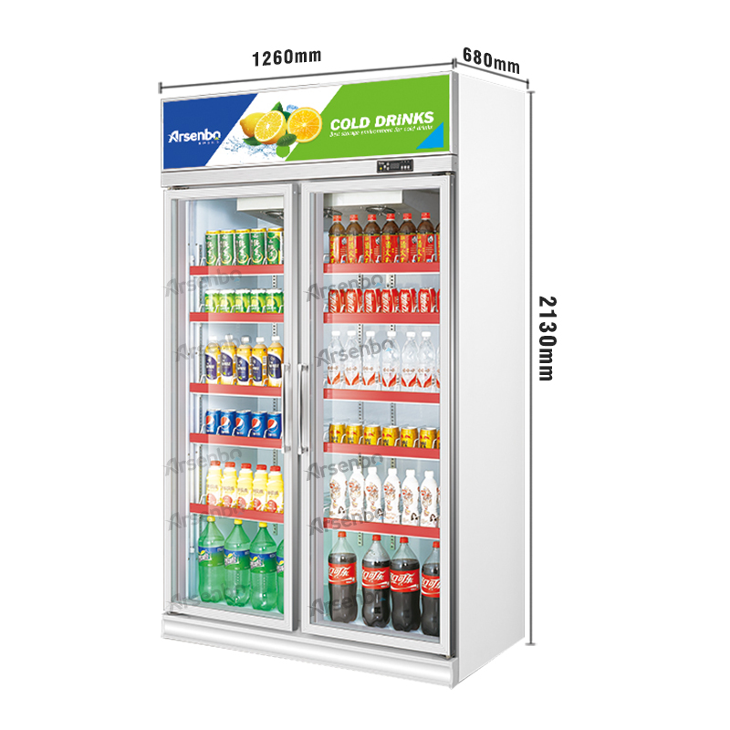 兩門展示柜便利店冷柜 展示柜冷柜 兩門展示柜便利店冷柜 飲料展示柜