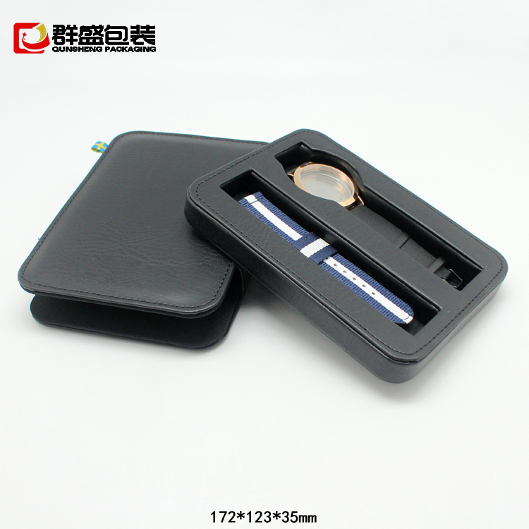 品牌抽屜手表盒子 PU皮仿皮料手表包裝盒