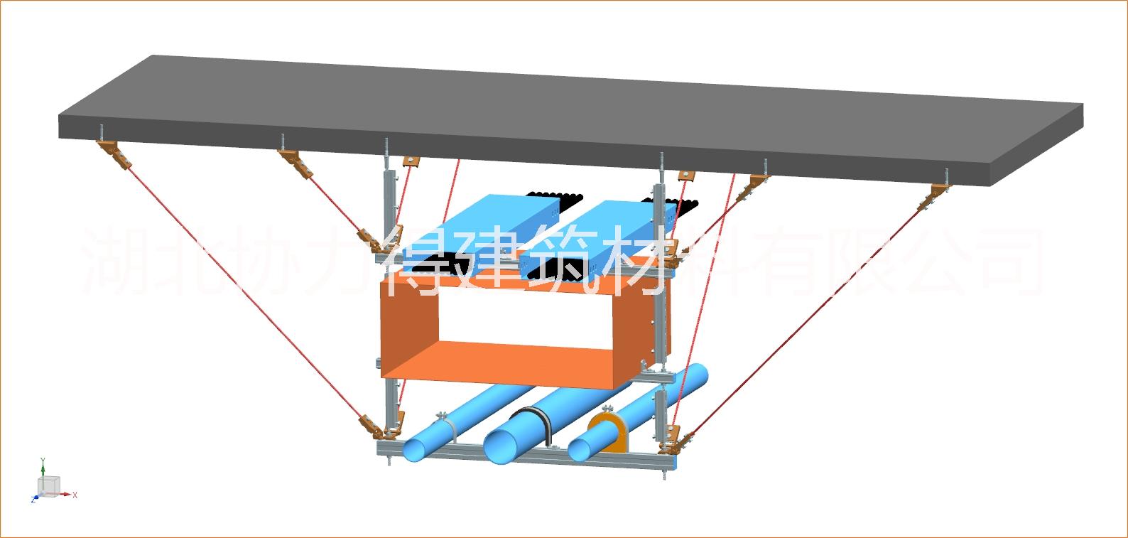 成都抗震支吊架DN65抗震支架多管機(jī)電抗震支吊架風(fēng)管抗震