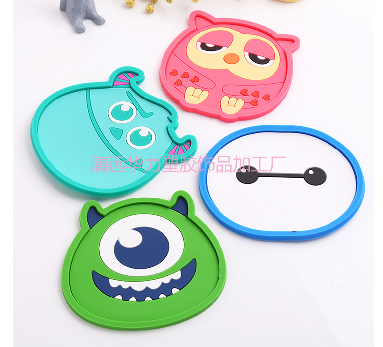 廠家直銷防燙隔熱墊 家居用品防滑防燙  耐熱餐墊 PVC軟膠杯墊 PVC隔熱杯墊