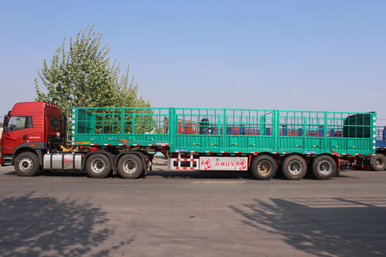 中國輕量化半掛車，九州掛車倉柵式