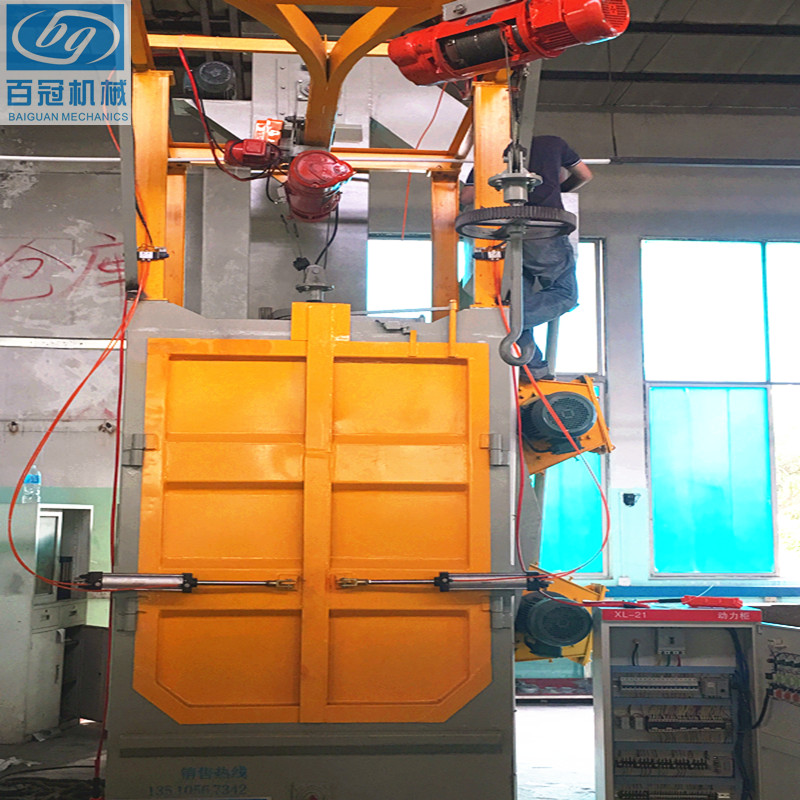 壓鑄件不銹鋼銅件噴丸機(jī)車架發(fā)動(dòng)電機(jī)打砂機(jī) 百冠供