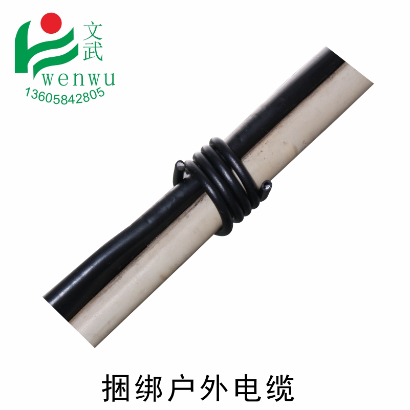 扎線帶鐵絲1.2mm 鐵芯膠線圓形pvc扎帶扎竹片綁通風管捆寬帶光纖