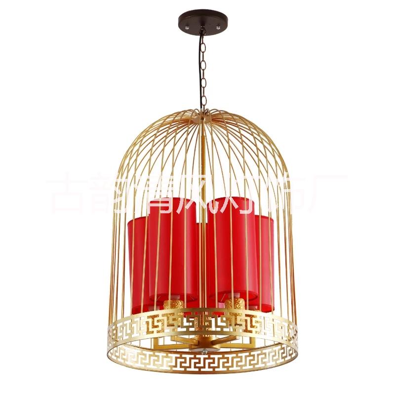 鐵藝鳥籠中式吊燈批發(fā)價(jià)格｜鐵藝鳥籠中式吊燈供貨商價(jià)格｜鐵藝鳥籠中式吊燈批發(fā)商