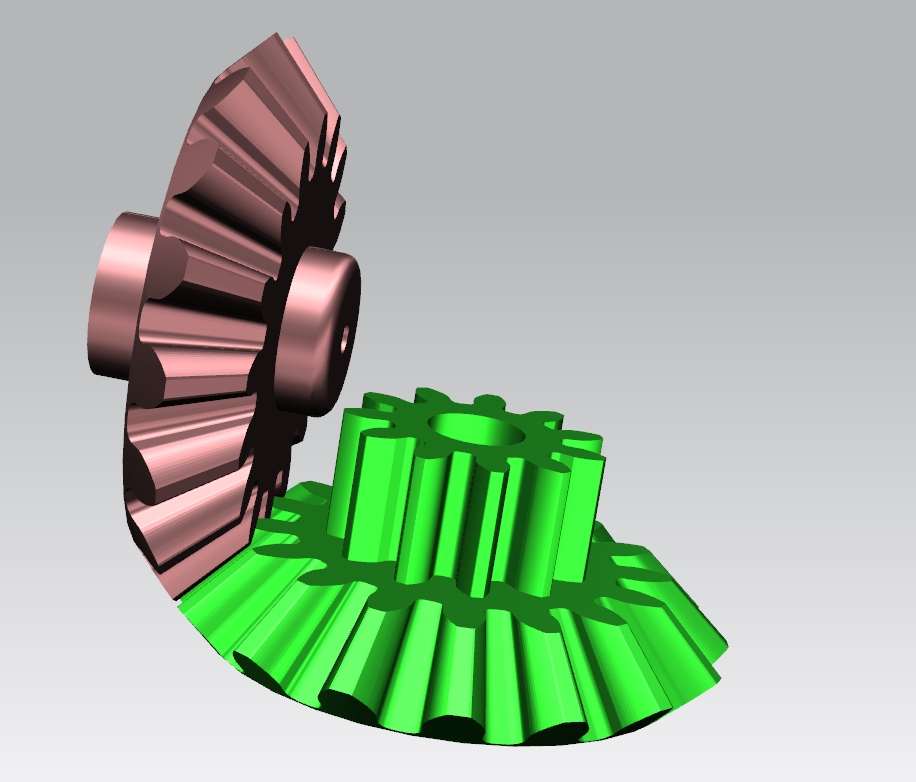 靜音圓錐齒輪3D設(shè)計(jì)
