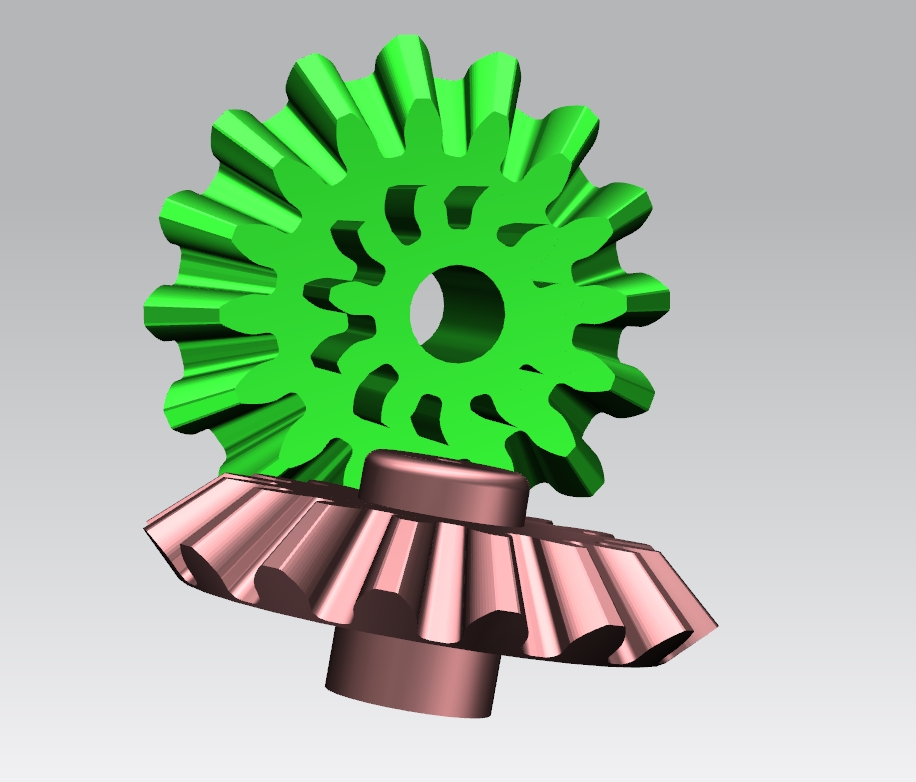 靜音圓錐齒輪3D設(shè)計(jì)