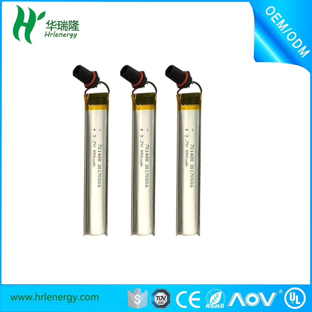701488- 850mah聚合物鋰電池