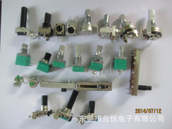 廠家生產(chǎn)WH148金屬柄3腳單聯(lián)直腳電位器 電阻調(diào)光器  可調(diào)電阻