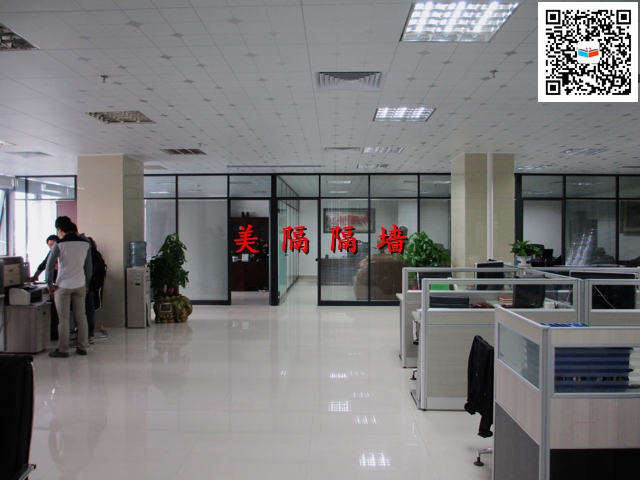 深圳辦公室中空百葉玻璃隔墻