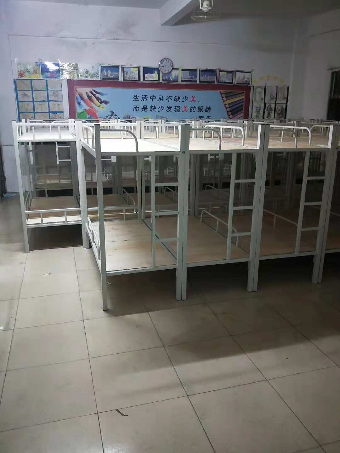 雙層子母床 白色右爬梯下鋪  廠家*拋售  量大從優(yōu)