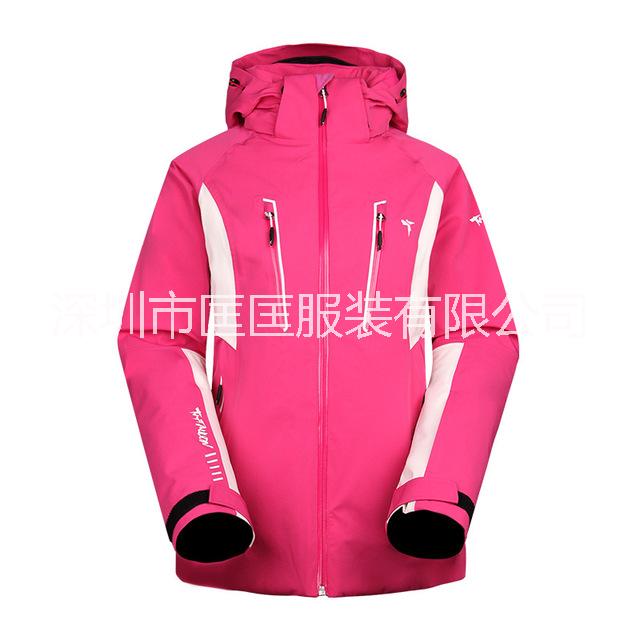 戶外服裝加工時尚女防風(fēng)滑雪服專業(yè)防水透氣透濕保暖外套生產(chǎn)定制
