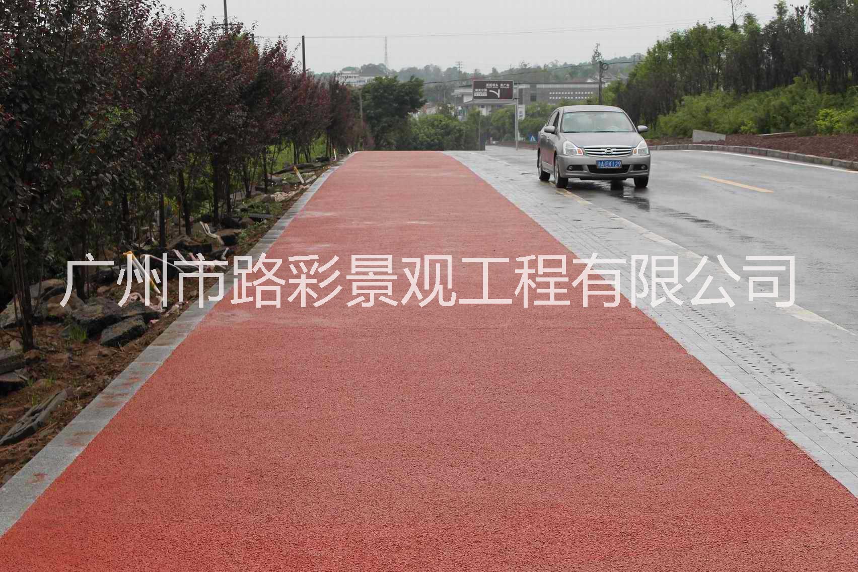 透水地坪/透水混凝土路面/彩色透 承接透水地坪/透水混凝土路面