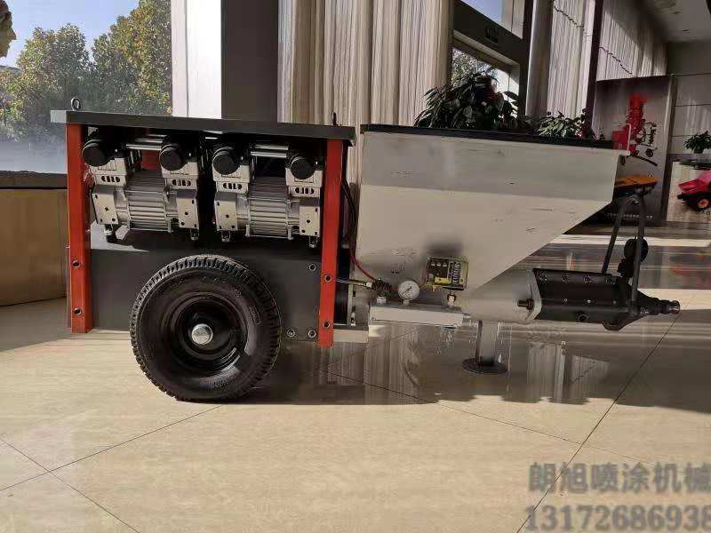 人與機(jī)器的結(jié)合拉毛多功能靜音墻面噴漿機(jī)乳膠漆噴涂機(jī)正確使用方法 大排量水泥噴涂機(jī)正確使用方法