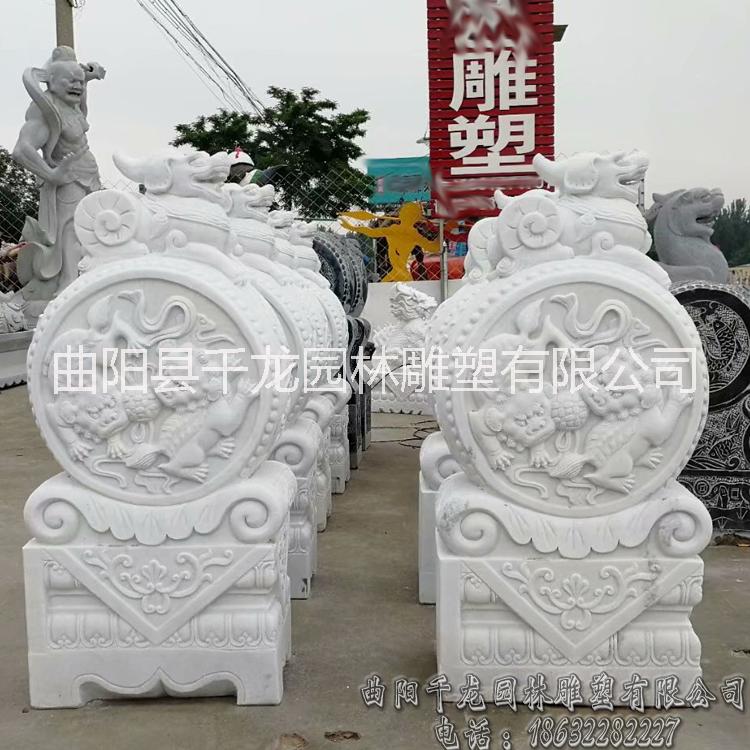 舟山石雕門墩_石雕門鼓石_抱箍石_獅子石鼓_漢白玉門鼓石價(jià)格_青石門墩廠家