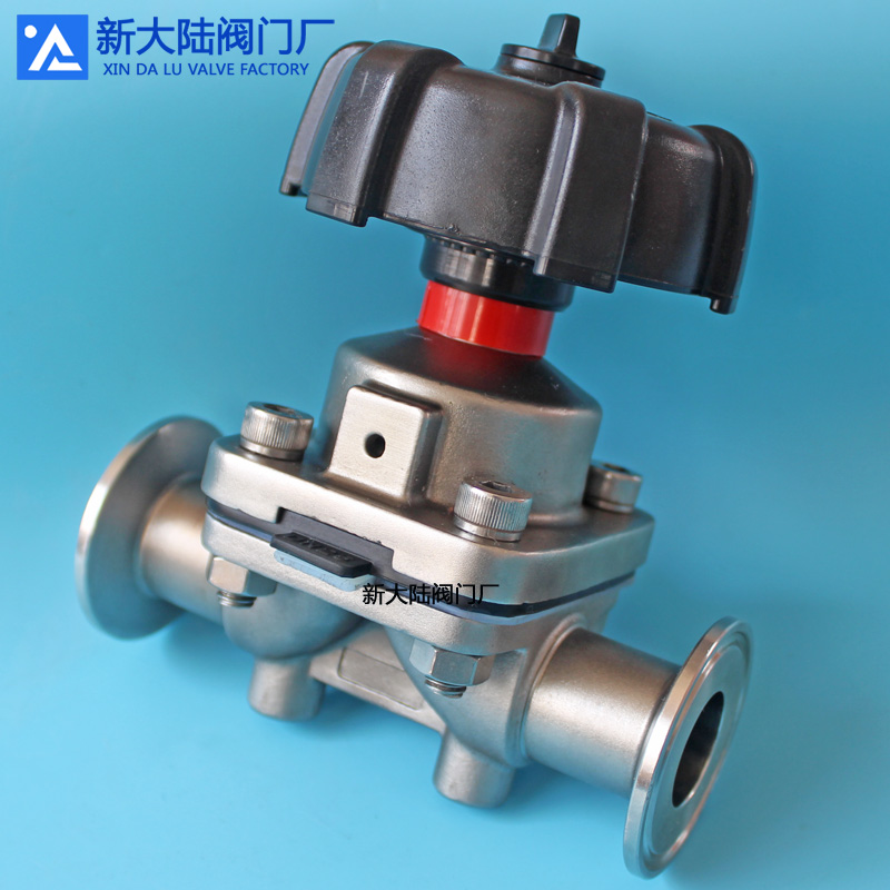 新大陸雙膜片隔膜閥  蓋米氣動(dòng)焊接隔膜閥