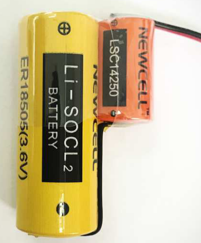 ER18505鋰亞電池+LSC14250復(fù)合超容，4Ah容量，*脈沖2600mA