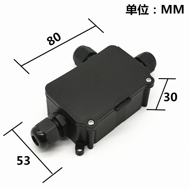廠家批發(fā)IP66防水盒B706電纜防水接線盒一進(jìn)二出防水接線盒量大從優(yōu)