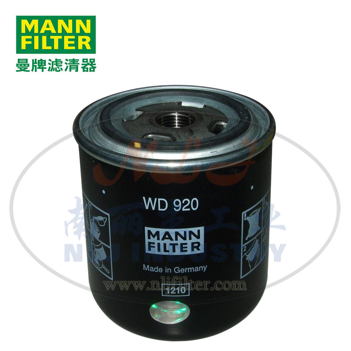 MANN-FILTER(曼牌濾清器)油濾WD920