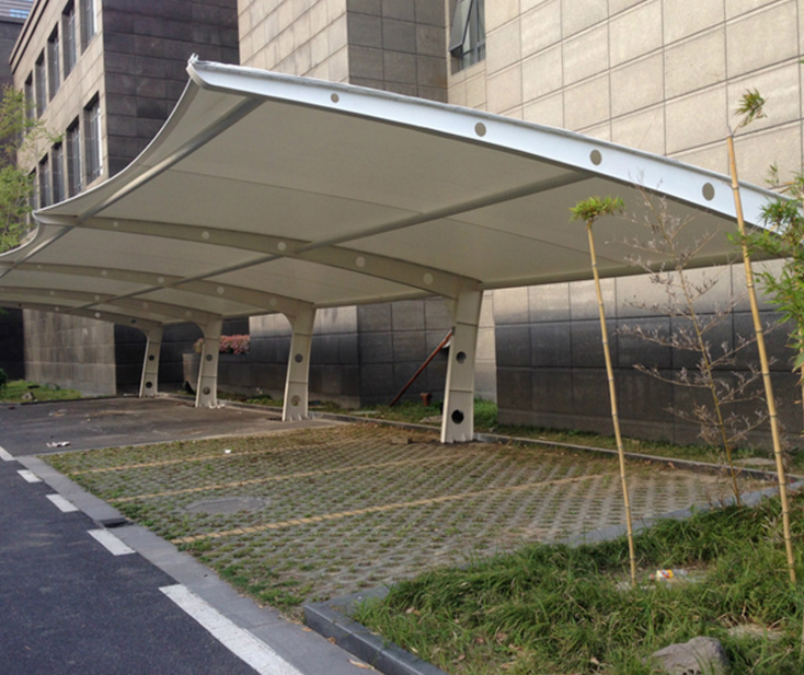 戶外膜結(jié)構(gòu)停車棚工程 張拉膜結(jié)構(gòu)停車棚安裝  上海膜結(jié)構(gòu)停車棚