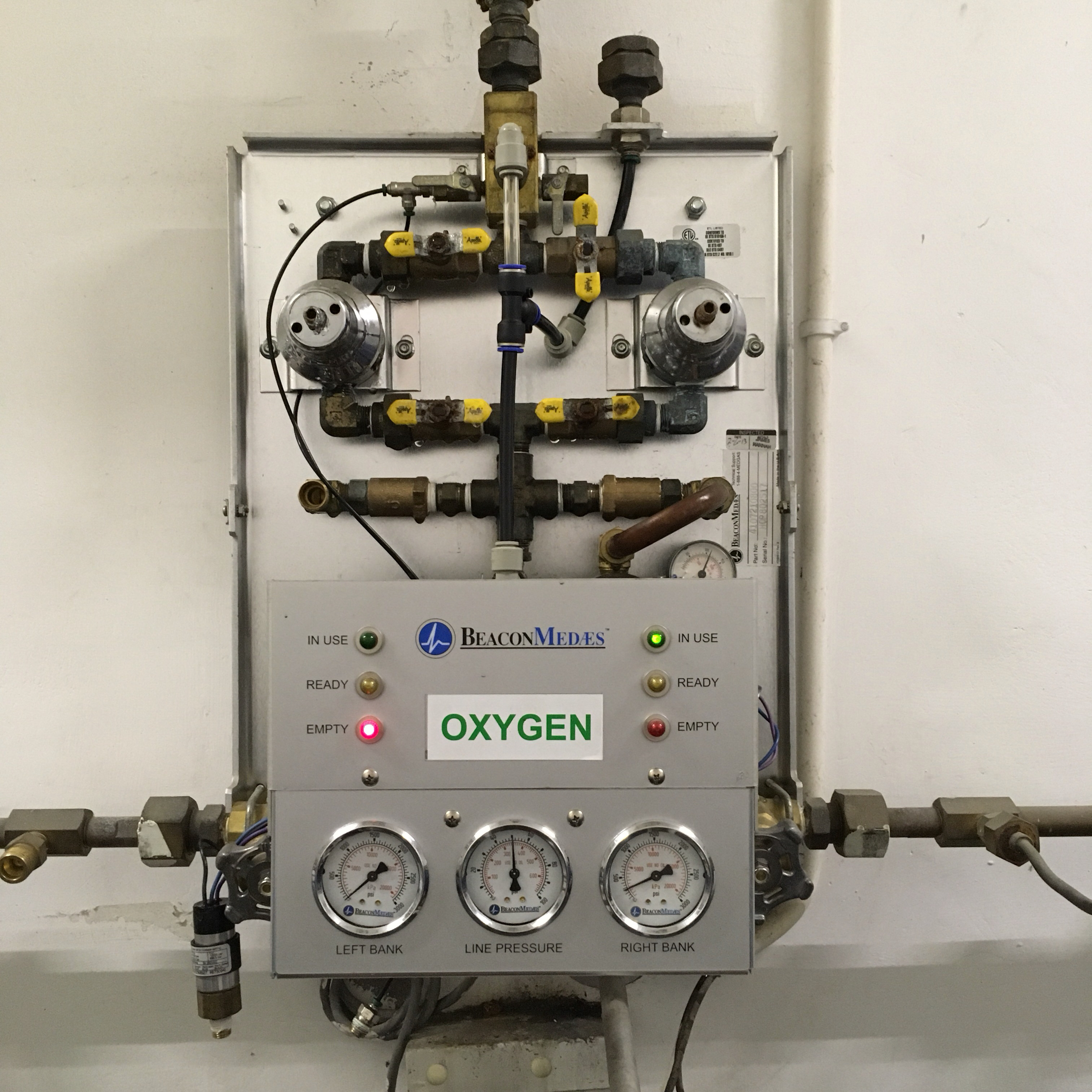 醫(yī)用設備醫(yī)療中心供氧全自動匯流排 供氧供氣氧氣全自動切換柜 全自動匯流排B