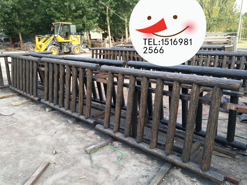 仿樹皮橫梯護欄 景區(qū)景觀圍欄 安全隔離護欄  市政公園護欄