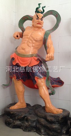 哼哈二將彩繪玻璃鋼現(xiàn)貨批發(fā)廠家 哼哈二將彩繪現(xiàn)貨廠家批發(fā) 2米哼哈二將武將彩繪*