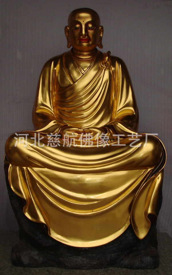 玻璃鋼十八羅漢貼金廠家河北慈航佛- 河北慈航莊嚴佛像工藝品廠-玻璃鋼