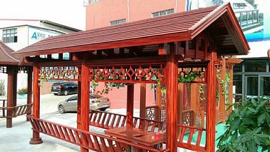 西安涼亭安裝 蓮湖露臺(tái)棚 閻良葡萄架廠商