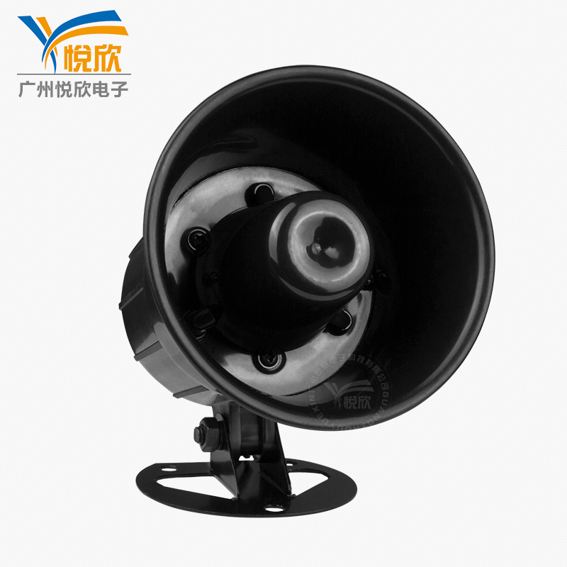 悅欣YX00M大功率防水喇叭汽車叉車?yán)榷嗦酚|發(fā)語(yǔ)音安全提示器