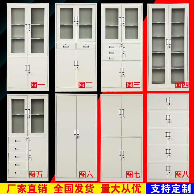 文件柜鐵皮柜資料柜中二斗器械柜廠